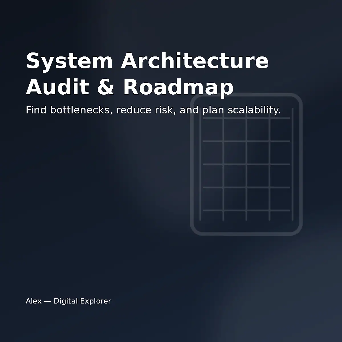 System Architecture Audit & Roadmap image 3
